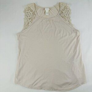 Coquette Lace H&M Tank Top Beige XS